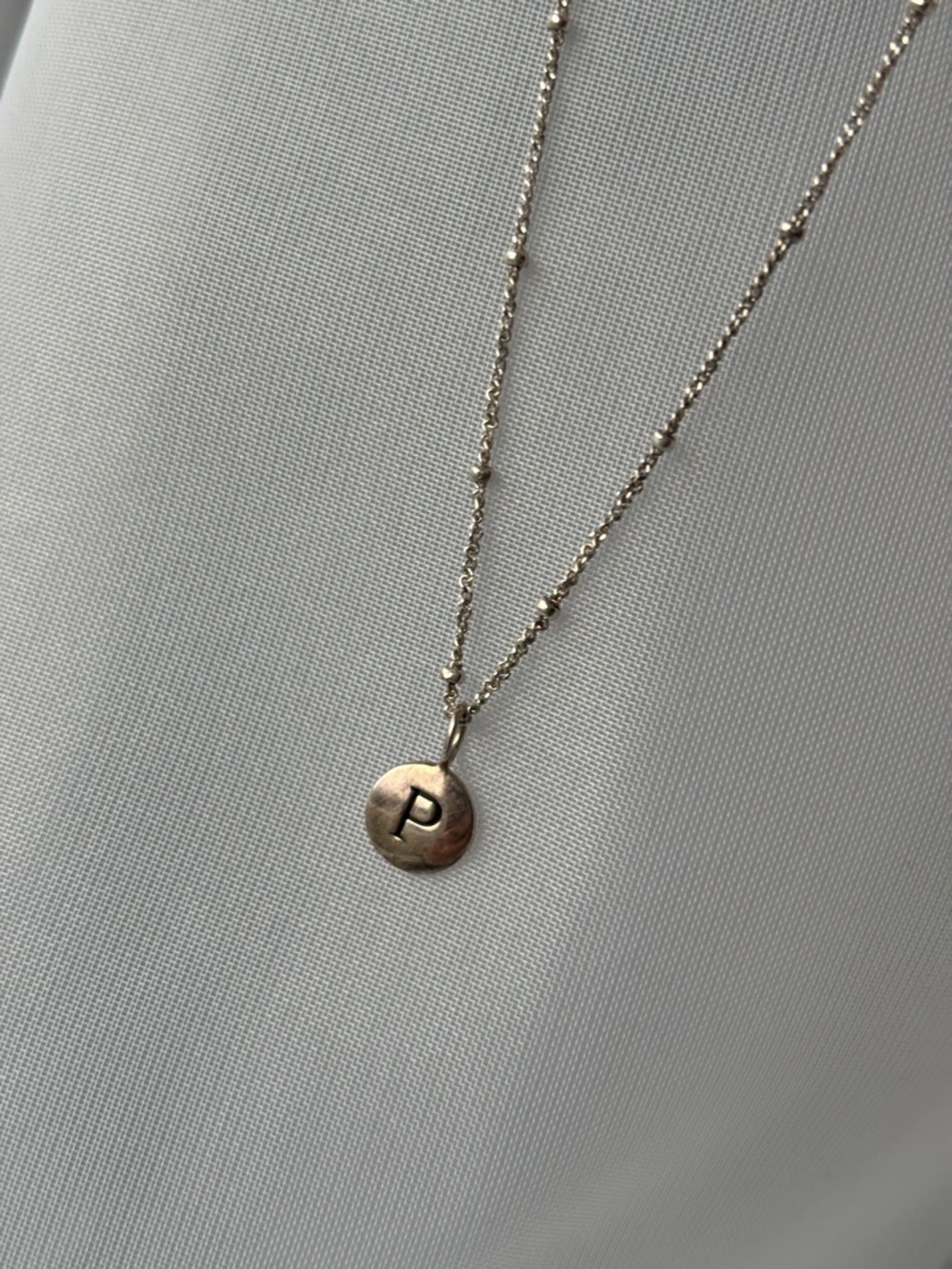 Lotus Design Studios Vintage Sterling Silver Link Chain Ball Necklace